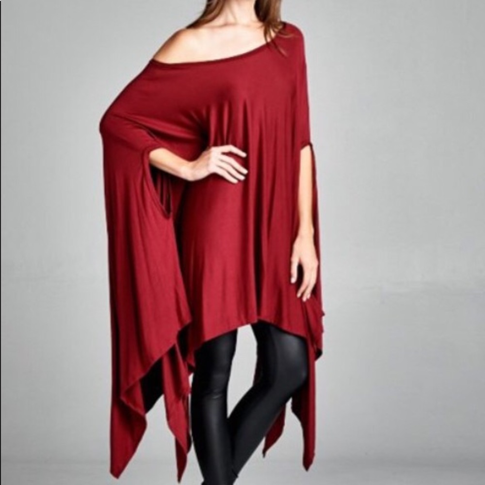 Comfy Crew Neck Poncho